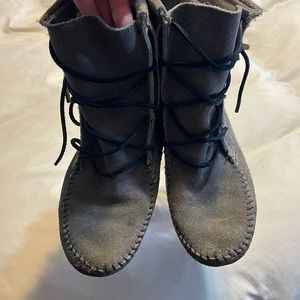 Minnetonka boots.